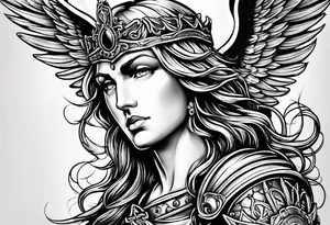 Archangel Saint Michael tattoo idea