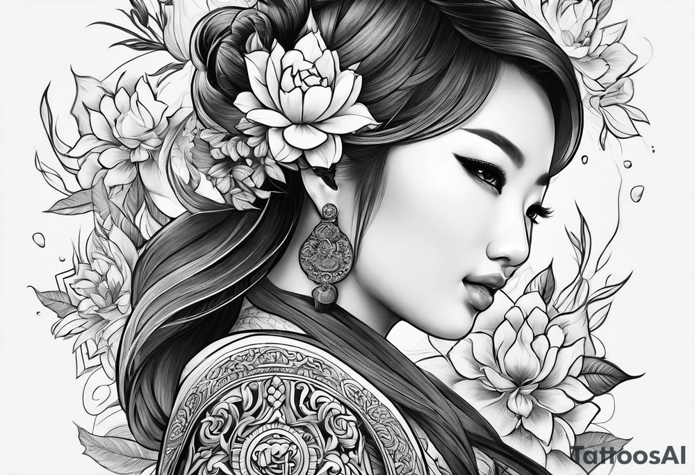 Vietnamese traditional tattoo idea