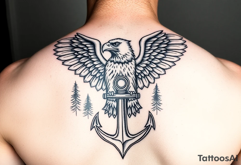 Father time, Keeper of the stars, Forest, anchor,
Canadian Air force eagle tattoo idea