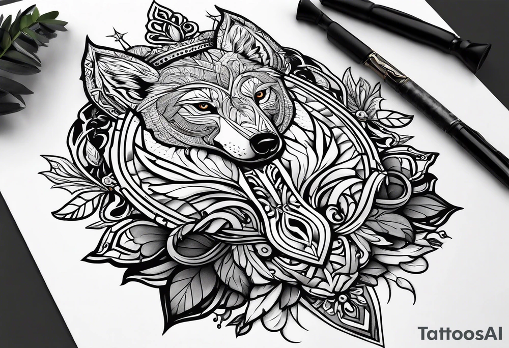 Nordic hunter tattoo idea