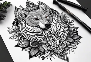 Nordic hunter tattoo idea