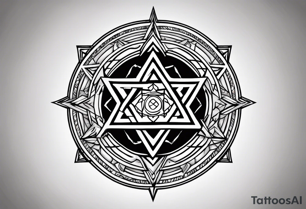tetragrammaton to represent God's chosen one tattoo idea