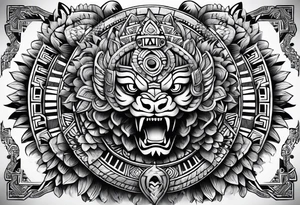Aztec,  Quetzacoatl, sleeve tattoo idea