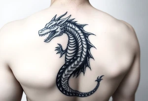Powerfull Dacian Draco wih Decebal tattoo idea