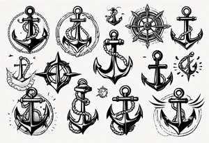 Rocna Sea anchor classic tattoo idea