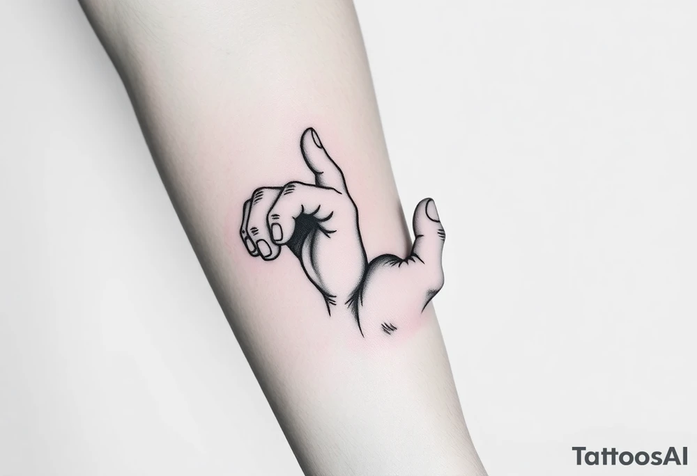 Michaelangelo hands reaching tattoo idea