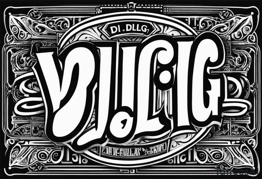 d.i.l.l.i.g.a.f. tattoo idea