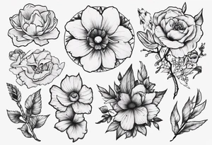 Flowers that represent the pacific Northwest tattoo idea
