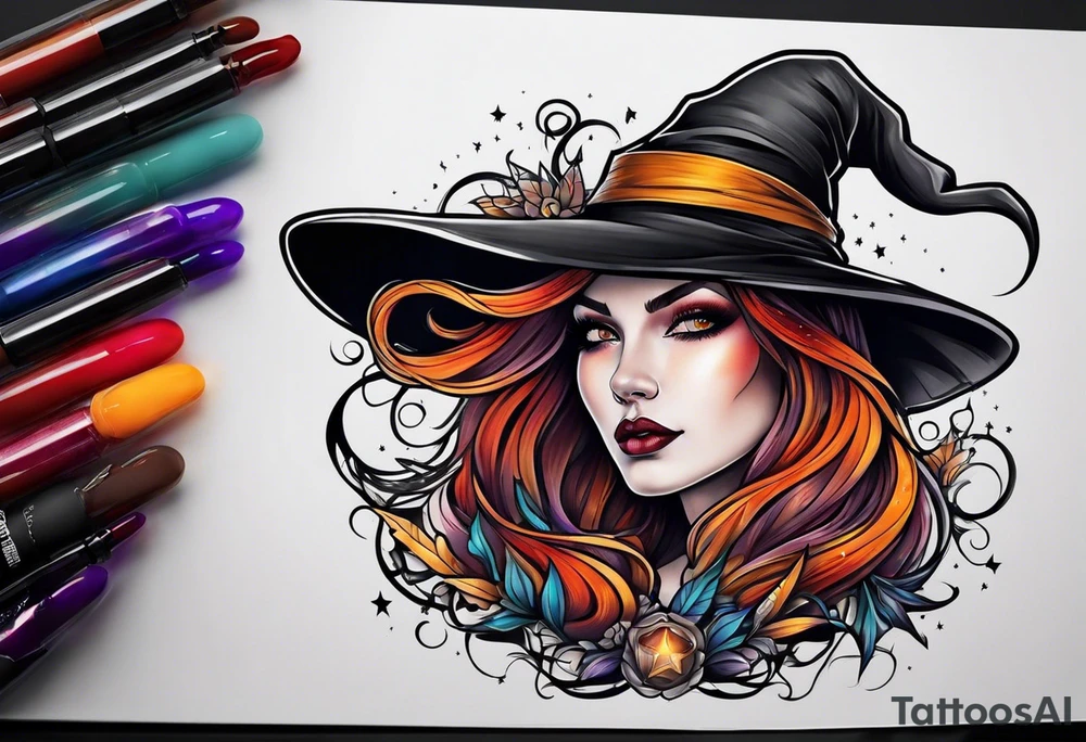 Witch tattoo idea