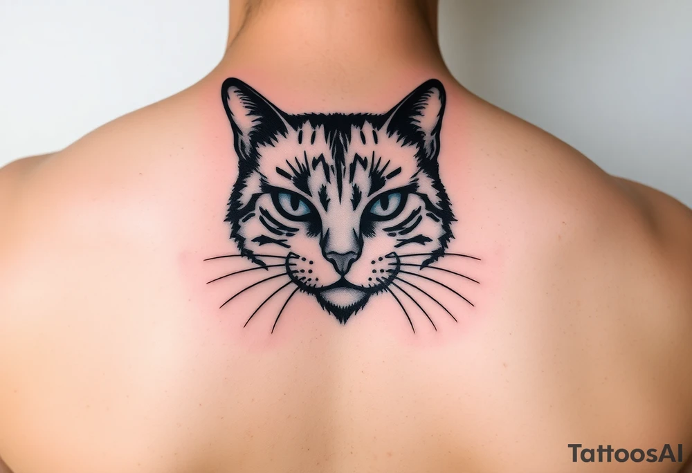 black cat tattoo idea