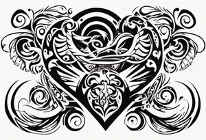 Hawaiian tribal tattoo describing a fathers love for his son tattoo idea