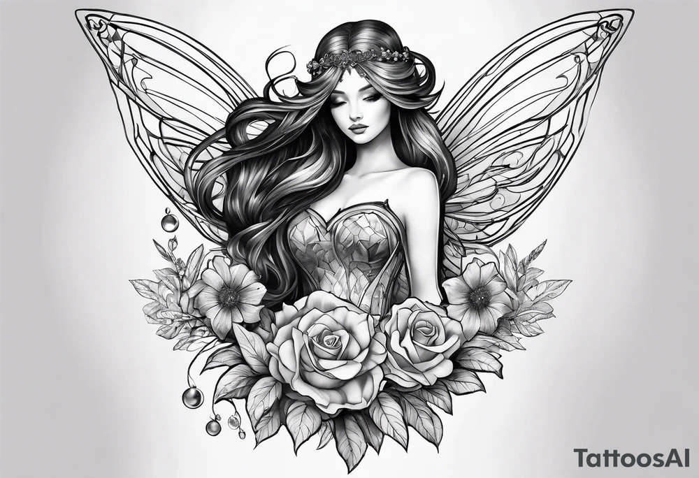 Earth fairy tattoo idea