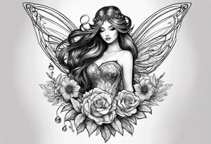 Earth fairy tattoo idea