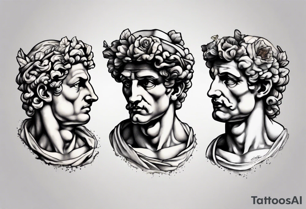 david by michelangelo broken tattoo idea