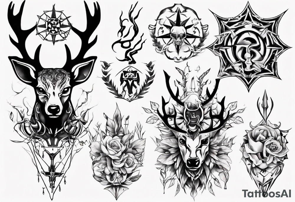 jäger schießt ein reh tattoo idea