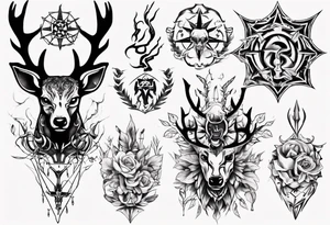 jäger schießt ein reh tattoo idea