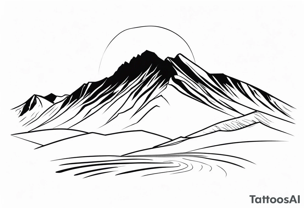 great gable from wasdale head tattoo idea