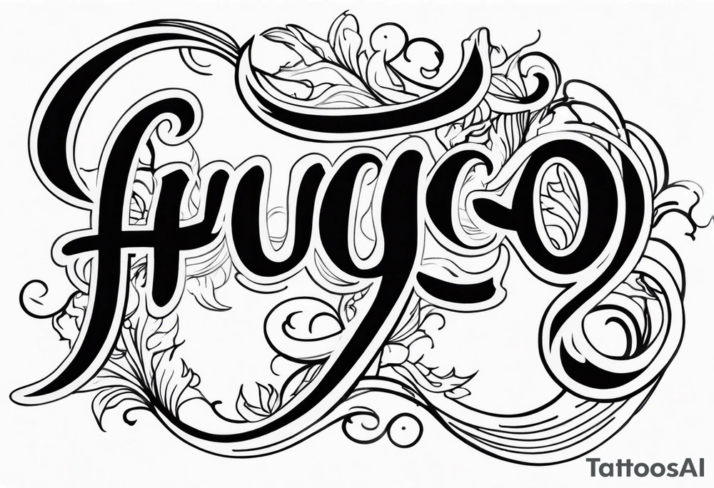 The word “fuego” in cursive with flames around it. tattoo idea