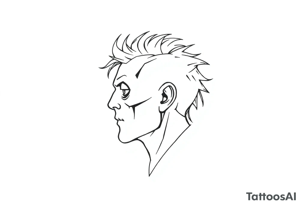 music head tattoo idea