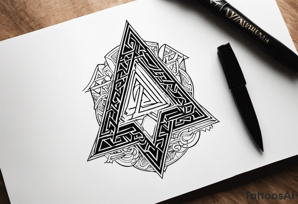 Valhalla valknut tattoo idea