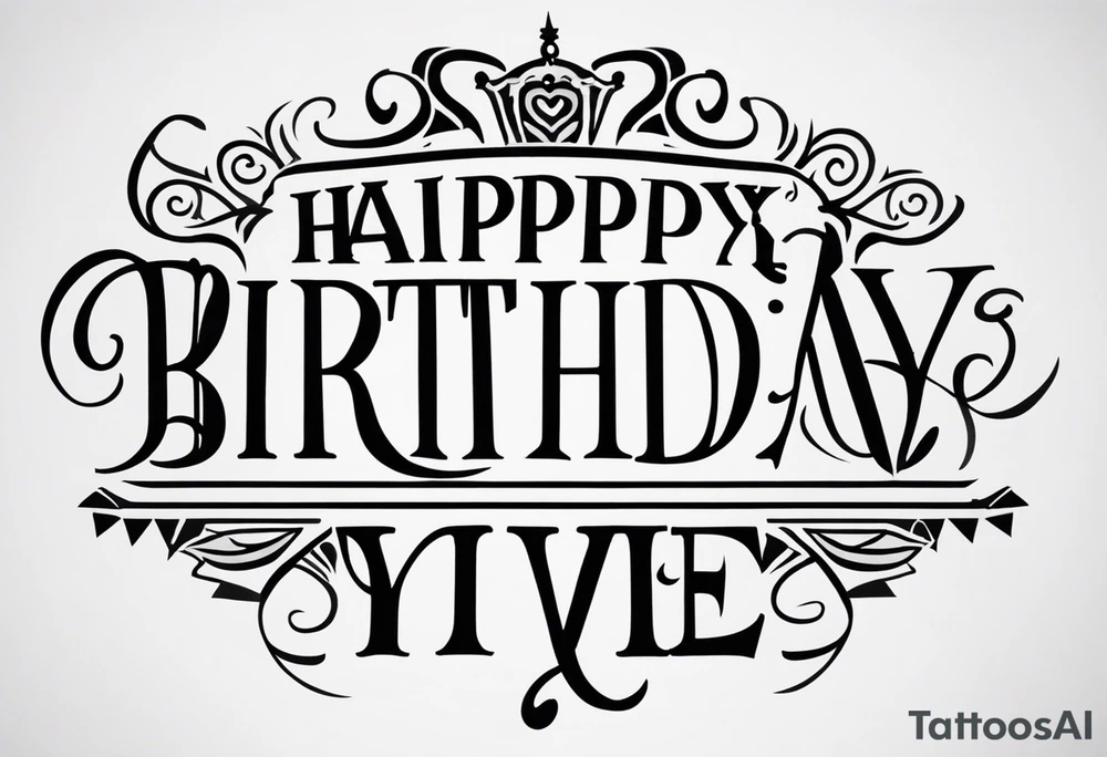 Birthday tattoo idea