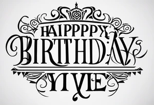 Birthday tattoo idea