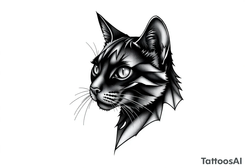 Black Cat tattoo idea