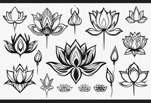 Breathe Unalome Lotus tattoo idea