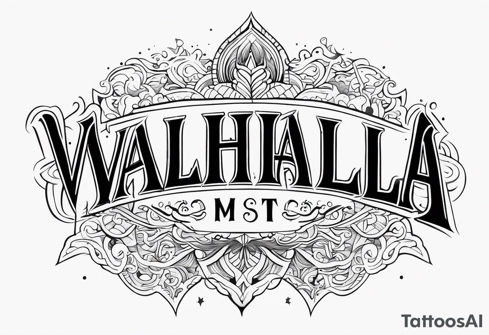 Valhalla mist fog tattoo idea