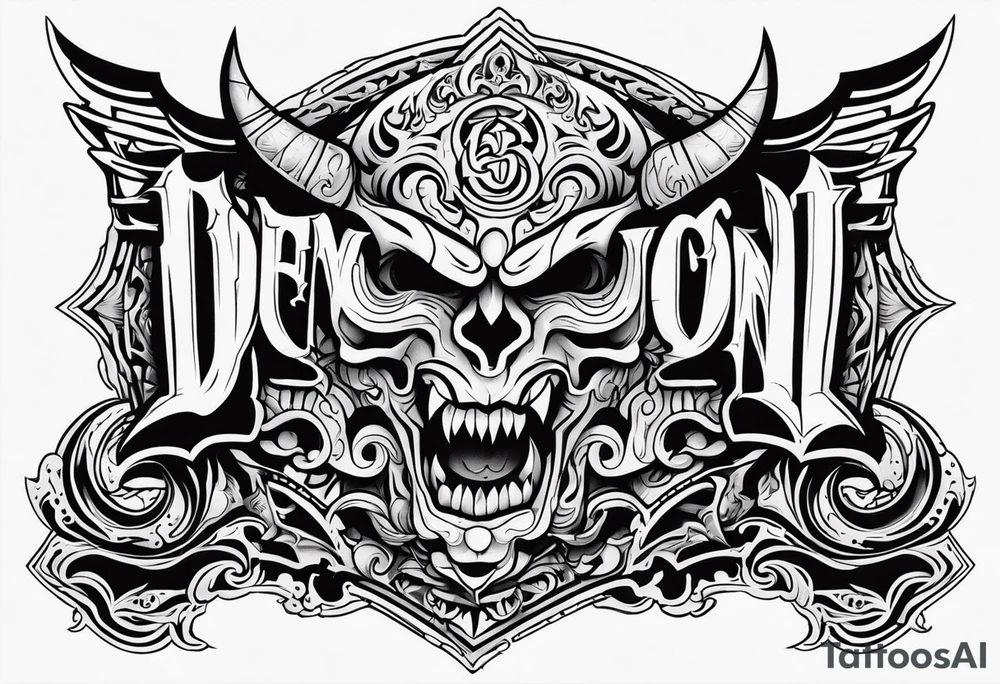 demon in chicanos tattoo idea