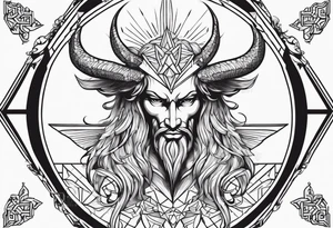 the symbol of Lucifer ,simple tattoo idea