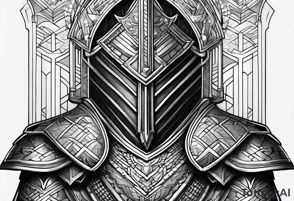 scale armor tattoo idea