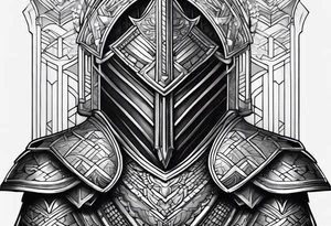 scale armor tattoo idea
