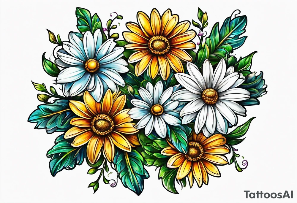 Daisy chain tattoo idea