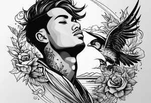 Star Boy writing tattoo idea