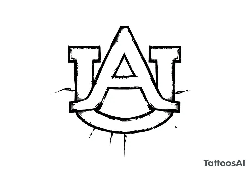 Auburn symbol tattoo idea