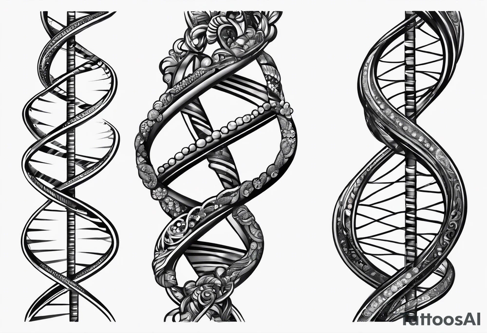 DNA strand tattoo idea
