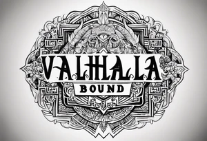 Valhalla bound tattoo idea