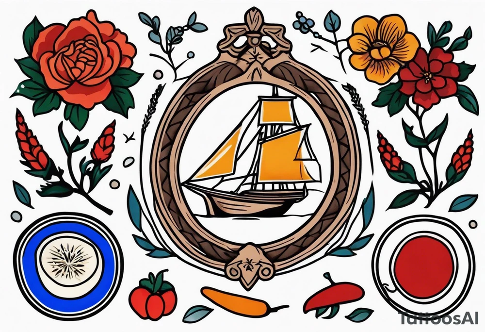 Small American traditional,  Virginia related tattoo idea