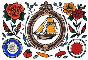 Small American traditional,  Virginia related tattoo idea