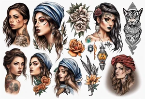 israeli girl tattoo idea