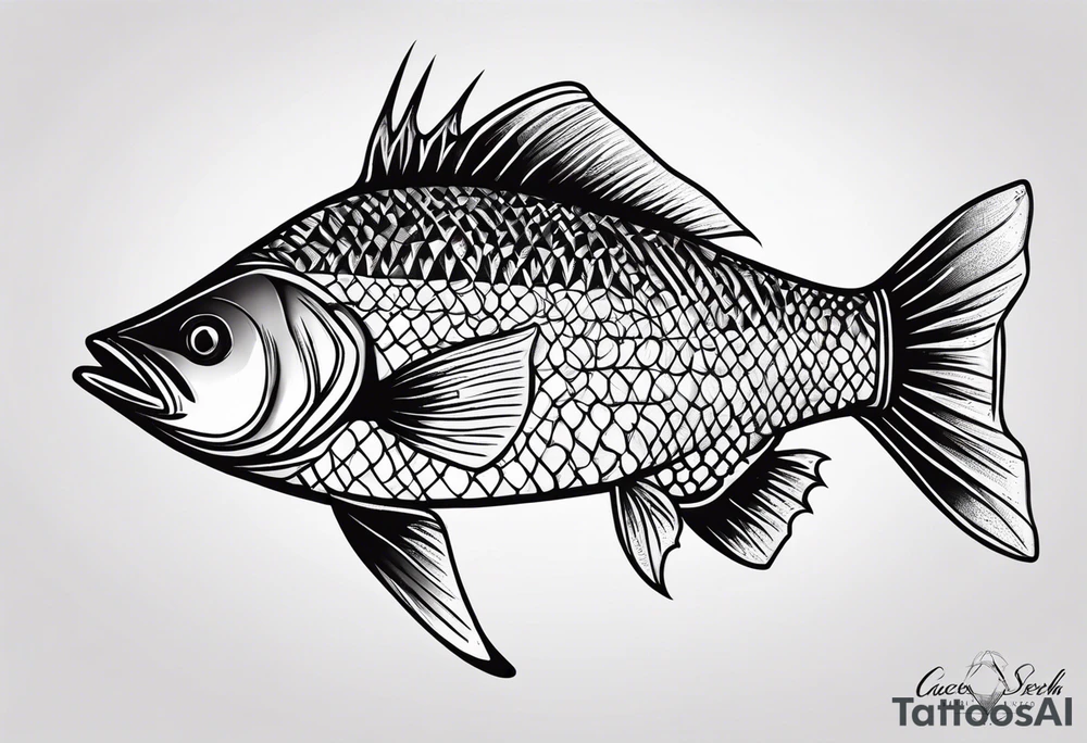 Cacería y pesca tattoo idea