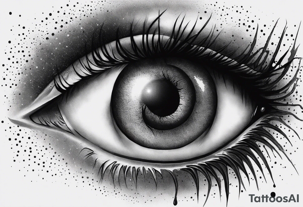 Alucard's eye bleeding tattoo in Hellsing tattoo idea