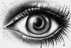 Alucard's eye bleeding tattoo in Hellsing tattoo idea