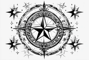 Sagittarius stars constellation tattoo idea