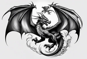 Dragon shoulder tattoo idea