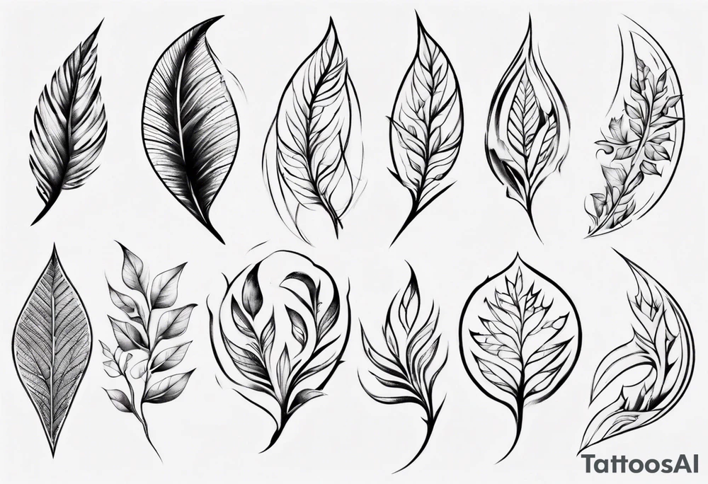 leaf tattoo tattoo idea