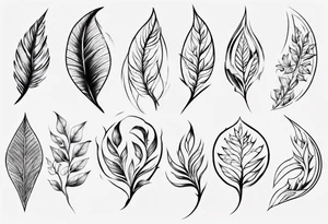 leaf tattoo tattoo idea