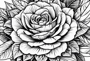 Plants outlines tattoo idea