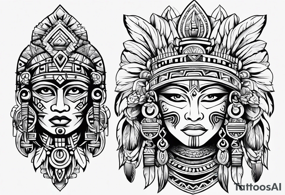 Aztec tattoo idea